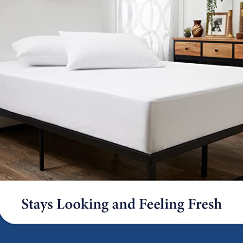  Luxury Mattress Protector - Blend Of Rayon Derived From Bamboo - Master Bedroom Essentials - Ultra Soft Comfort, Stays Cool & Quiet - Premium Fitted Sheet Style (Queen)