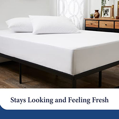  Luxury Mattress Protector - Blend Of Rayon Derived From Bamboo - Master Bedroom Essentials - Ultra Soft Comfort, Stays Cool & Quiet - Premium Fitted Sheet Style (Queen)