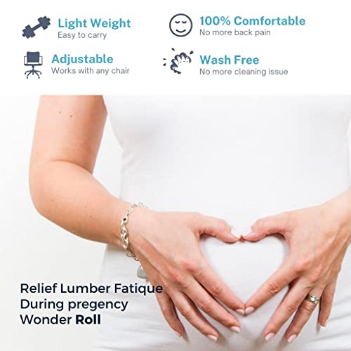  Wonder-Roll Self Inflating Travel Lumbar Pillow | Self Inflating Pillow Helps To Relax The Back. Use As An Inflatable Back Pillow, Inflatable Lumbar Pillow, And Inflatable Back Support
