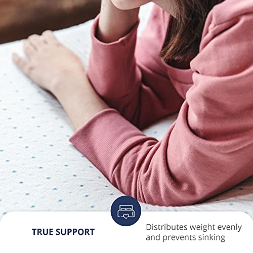  3 Inch Memory Foam Mattress Topper Twin XL - Select High Density Ventilated Extra Long Mattress Pad - Removable Bamboo-Rayon Cover
