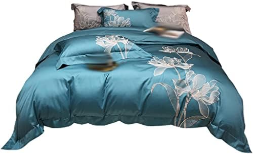  LEIGE Home Textiles Bed Sheet Four-Piece Cotton Quilt Cover Bedding Sets (Color : D, Size : 220 * 240cm)