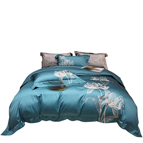  LEIGE Home Textiles Bed Sheet Four-Piece Cotton Quilt Cover Bedding Sets (Color : D, Size : 220 * 240cm)