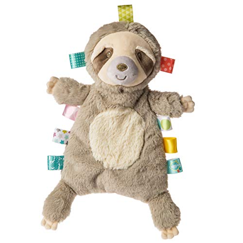  Taggies Soothing Sensory Stuffed Animal Security Blanket, Molasses Sloth, 13 X 13-Inches