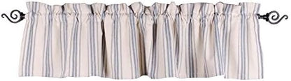  By Raghu 90x94 (tie Closure) Grain Sack Solid Colonial Blue-Cream Duvet Cover,Queen,DQ165014