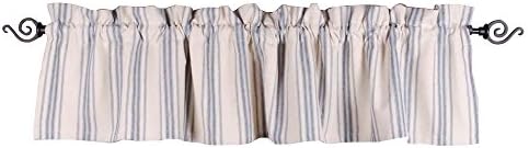  By Raghu 94x104 Queen, Grain Sack Stripe Colonial Blue-Cream Bed Cover,CQ165014