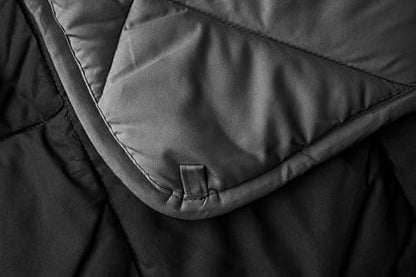  Black/Gray Down Alternative Comforter King/Cal King - Cooling Breathable Premium Oversized Soft Reversible Microfiber Duvet Insert