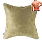  BodyRyzm QiPillow - Pain Relieving Ergonomic & Orthopedic Back Lumbar & Posture Support Sitting Cushion For Chair, Couch, Bed | Versatile, Firm & Adjustable Orthopedic Seat Throw Pillow (Sage)