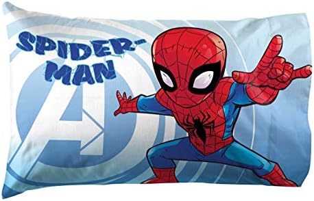  Jay Franco Bluey Hello 1 Single Reversible Pillowcase - Double-Sided Kids Super Soft Bedding (Official Bluey Product)