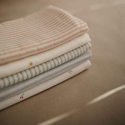  Mushie Muslin Baby Swaddle Blanket | 100% Organic Cotton (Sun)