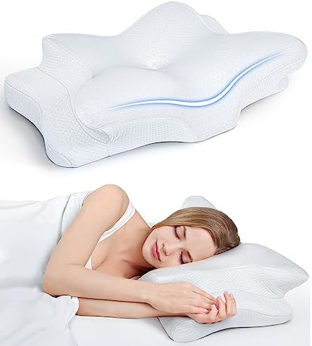  Ultra Pain Relief Cooling Pillow For Neck Support, Adjustable Cervical Pillow Cozy Sleeping, Odorless Ergonomic Contour Memory Foam Pillows, Orthopedic Bed Pillow For Side Back Stomach Sleeper
