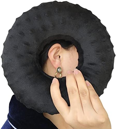  Piercing Pillow Ear Pillows Donut With Hole For Ear Pain CNH, Piercing, Pain Relief Sleeping, Pressure Sore, Side Sleepers, Headphones Minky Dot Lavender
