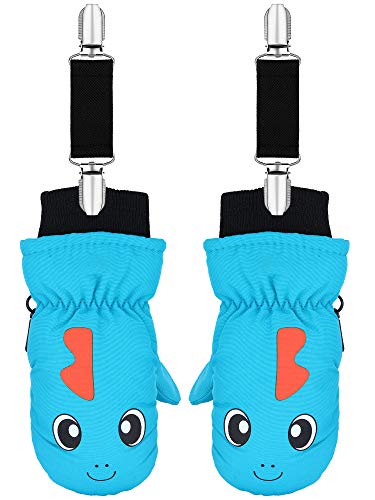  Blulu 4 Pieces 5 Inch Mitten Clips Stainless Steel Gloves Cap Clips Short Elastic Clips For Fixing Gloves Coat Mattress