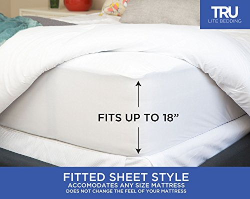 Waterproof Mattress Protector - Smooth Breathable Mattress Cover - Protection From Stains From Sweat, Spills, Urine - Full Size