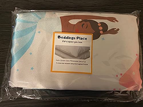  Satin Pillow Case To Retain Hair Moisture (Set Of 2 Queen Pillow Case 20 X 30 Inches)