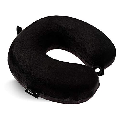  Charles Albert Memory Foam Travel Pillow, U Shaped Neck Pillow, Ultra Soft Comfortable Cushion For Neck Support, Lightweight Headrest, Machine Washable, Great For Airplane Chair, Car, Bed In Black