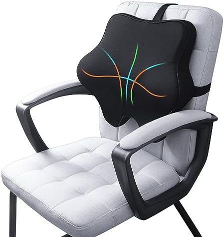  Anzhixiu Lumbar Support Pillow For Office Chair Help Sit More Upright - Lumbar Support Pillow For Scientific Lower Back Support Leaves More Sit Space - Standard