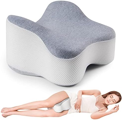  Anzhixiu Small Real Knee Pillow Separates The Knees For Body Alignment - Semicircle Round Shape Leg Pillow Promotes Sleep - Small