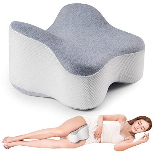  Anzhixiu Small Real Knee Pillow Separates The Knees For Body Alignment - Semicircle Round Shape Leg Pillow Promotes Sleep - Small