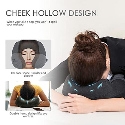  Travelicons Inflatable Travel Pillow,Neck Pillow For Traveling,Airplane Travel Pillw Improved Support Design For Car Sleeping