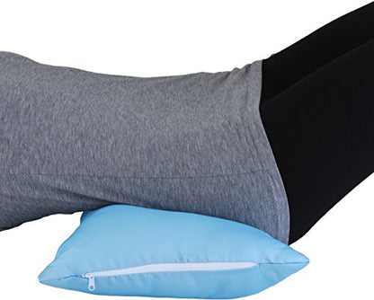 NOVA Medical Products NOVA Curve Neck Pillow, Butterfly Shaped Head & Neck Pillow, Travel Pillow With Removable Light Blue Satin Cover