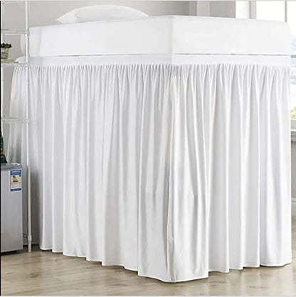  Dorm Room Bed Skirt-Dorm Bed Skirt,Extended Dorm Bed Skirt-Long Bed Skirt Dorm-Extra Long Dorm Room Bed Skirt-College Dorm Bed Skirt,100% Microfiber-White Solid -Twin-XL/36''Drop