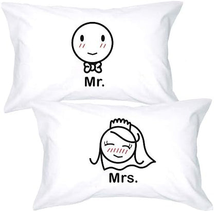  BOLDLOFT Tie The Knot Couple Pillowcases-Wedding Gifts For Bride And Groom,Engagement Gifts For Couple,Bridal Shower Gifts|Bride And Groom Gifts,Newlywed Gifts,New Bride Gifts