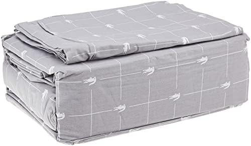  Lacoste 4-Piece Cotton Sheet Set, Slice, Vintage Indigo, Queen