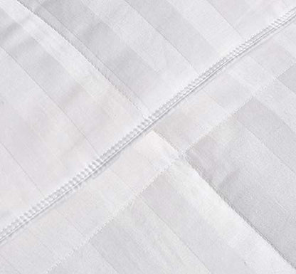  500 Thread Count Damask Stripe (2 CM) Duraloft Down Alternative Comforter, FQ