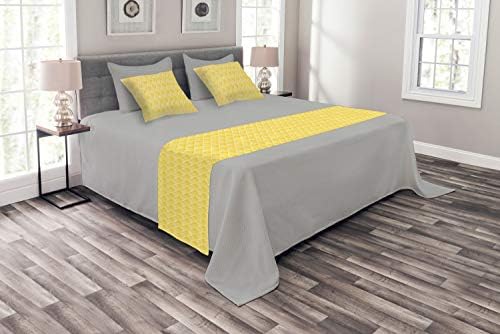  Ambesonne Navy Bed Runner Set, Under The Sea Atlantic Ocean Inspired Tangled Boat Ship Marine Image Print, Decorative Bedding Scarf And 2 Pillow Shams For Hotels Homes, King, Navy Blue
