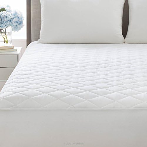  Plush Quilted Mattress Pad-Breathable Mattress Cover With Deep Pockets Stretches Up To 18 Inches