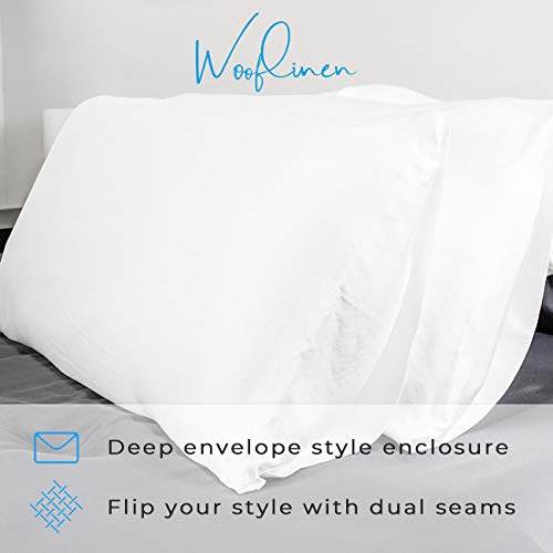  Modern Standard/Queen Bamboo Pillowcases | 100% Pure Viscose | Set Of 2 | Breathtakingly Soft