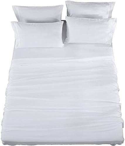 SONORO KATE Bed Sheets Set Sheets Microfiber Super Soft 1800 Thread Count Egyptian Sheets 16-Inch Deep Pocket Wrinkle- 6 Piece (King, Grey)