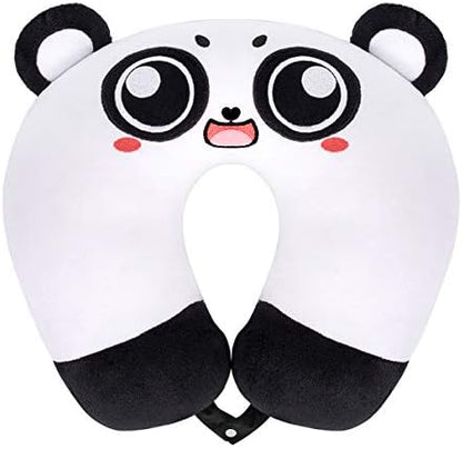  GLCS GLAUCUS Kids Travel Pillow For Airplane Car Seat Cute Animal Neck Pillow Comortable U Shaped Head Chin Support Pillow Travel Essentials For Toddlers Adults Road Trip Strawberry