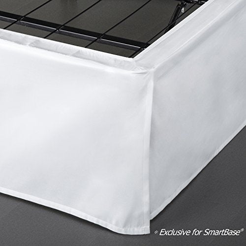  INUS SmartBase Bed Skirt / 18 Inch Drop / For Use With SmartBase / Easy On & Off Design, Twin