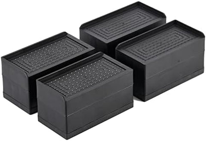  LUCKYQTQH Bed Risers Adjustable Furniture Risers Heavy Duty，Rectangle Bed Risers 3 Inches，Desk Risers For Sofa Couch Bed Frame ，Supports Up To 3000 Lbs (4 Piece Set)