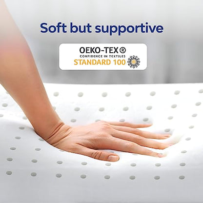  Mediflow Water Pillow Memory Foam Re-Invented With Waterbase Technology - Clinically Proven To Reduce Neck Pain & Improve Sleep Quality. (Single Pack)