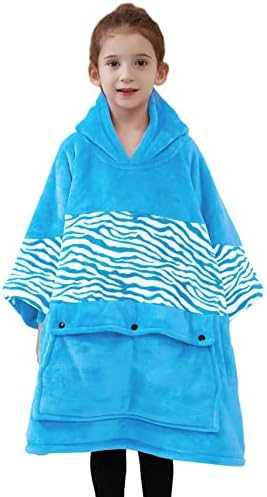  NOUKOW Wearable Blanket Hoodie Oversized Sherpa Blanket Sweatshirt Flannel Sweater Blanket With Large Pocket
