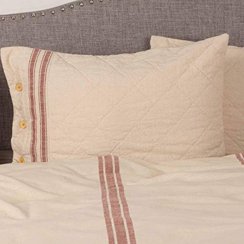  Market Place Red King Duvet Cover