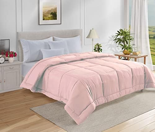  LANE LINEN Queen Comforter Duvet Insert - Quilted Bedding Comforters For Queen Bed, All-Season Down Alternative Comforter, Soft Blanket Queen Size, Hotel Collection Comforter, 88 X 90 Inches - Ochre