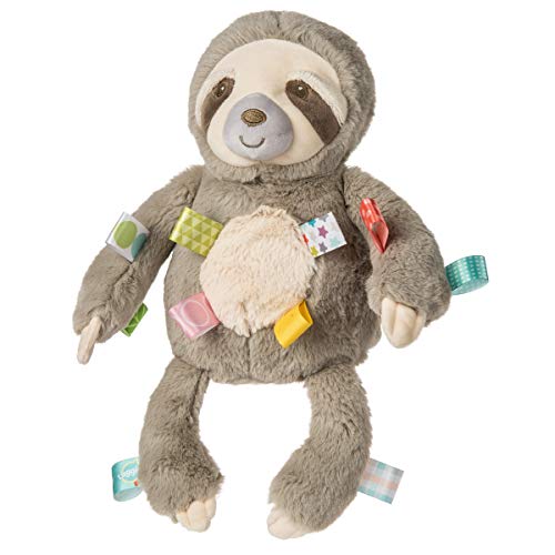  Taggies Soothing Sensory Stuffed Animal Security Blanket, Molasses Sloth, 13 X 13-Inches