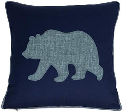  Millianess Animal Cotton Throw Pillow Covers Deer Head Embroidered 18x18 Inches For Couch Cushions Covers (White) …