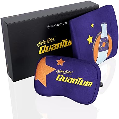  Noblechairs Memory Foam Lumbar-Support Pillow, Office And Gaming-Chair Cushion Set - Fallout 25th Anniversary Edition