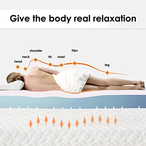  3 Inch Gel Infused Memory Foam Mattress Topper Queen Size, High Density Cooling Ventilated Design Memory Foam Bed Toppers-Ultra Plush Mattress Toppers With Bamboo Cover