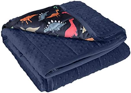  CHHKON Weighted Blanket For Kids And Teens Printed Weighted Blanket 7 Lbs (style8, 41''x60'' 7lb)