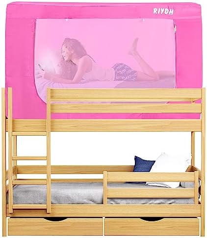  RIYDH Bed Tent Queen Bed Canopy Tents - Portable Dream Tent For Kids And Adult Indoor Sleeping Tents 70% Blackout With 3 Doors Breathable Private Space Tents