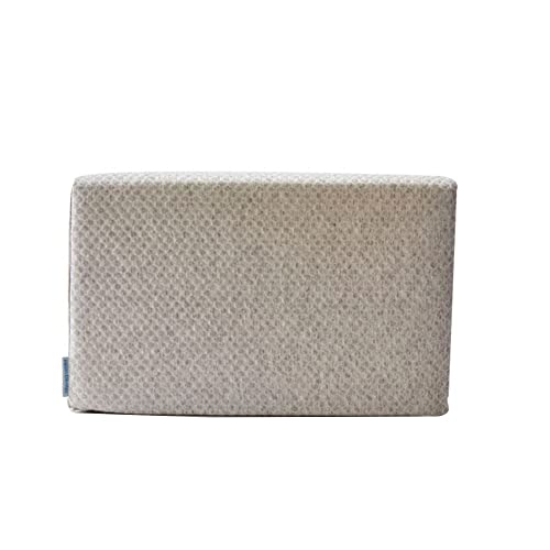  Lounge Doctor Elevating Leg Rest Pillow With Memory Foam, Uniquely Designed Incline Wedge For Vein Circulation, Leg Swelling, Lymphedema,Leg And Back Pain, Relaxation, Light Blue, 24" Wide, Medium