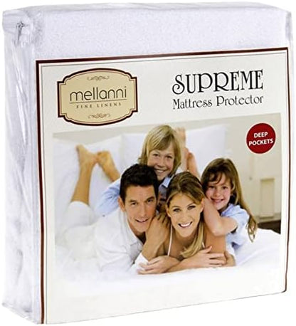  Waterproof Mattress Protector Twin Size - 16" Fitted Deep Pocket - Washable Twin Mattress Cover - Breathable Twin Mattress Protector - Protects Against Spills (Twin)