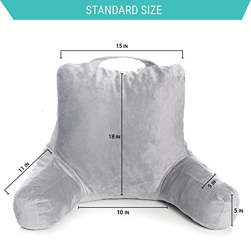  Reading Pillow Replacement Cover 18x15 Inches - Fits The 18 Inch & Linenspa Standard Size Reading Pillows (Pillow NOT Included)