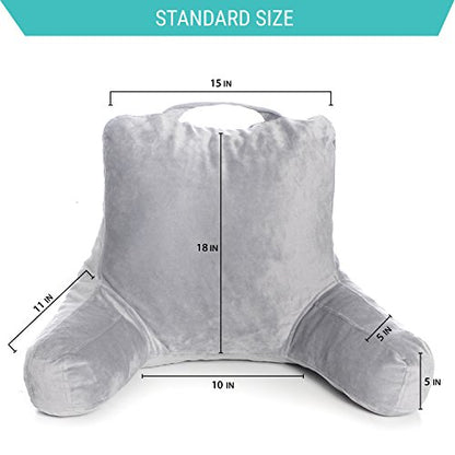  Reading Pillow Replacement Cover 18x15 Inches - Fits The 18 Inch & Linenspa Standard Size Reading Pillows (Pillow NOT Included)