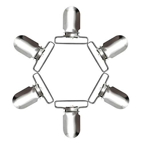  20 Pieces Men Suspender Clips Sheet Straps Holder Fasteners Clips Bed Sheet Clips Fasteners Clips
